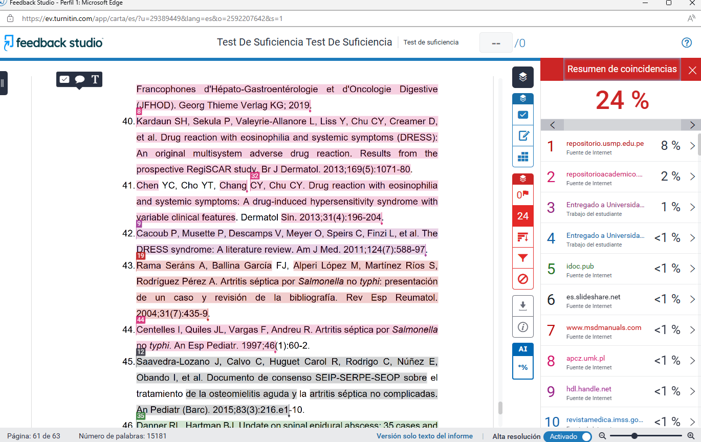 Turnitin: Herramienta para detección de plagio en Perú