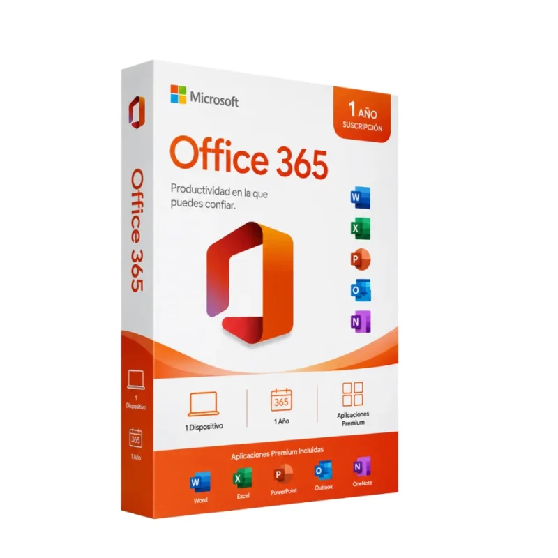 Microsoft Office 365 – Suscripción 1 Año (Sin OneDrive 1TB)